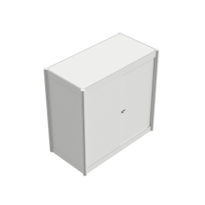 Lockable Cabinet - 1030H (White & Black)